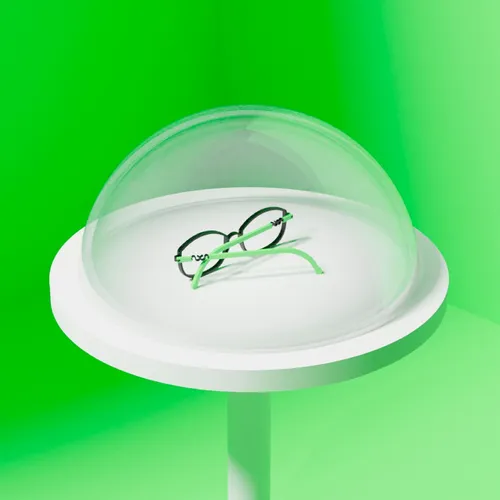 Green glasses