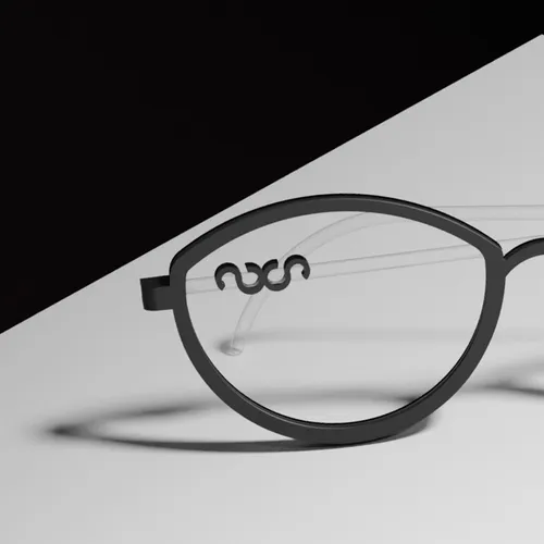 Black glasses left side