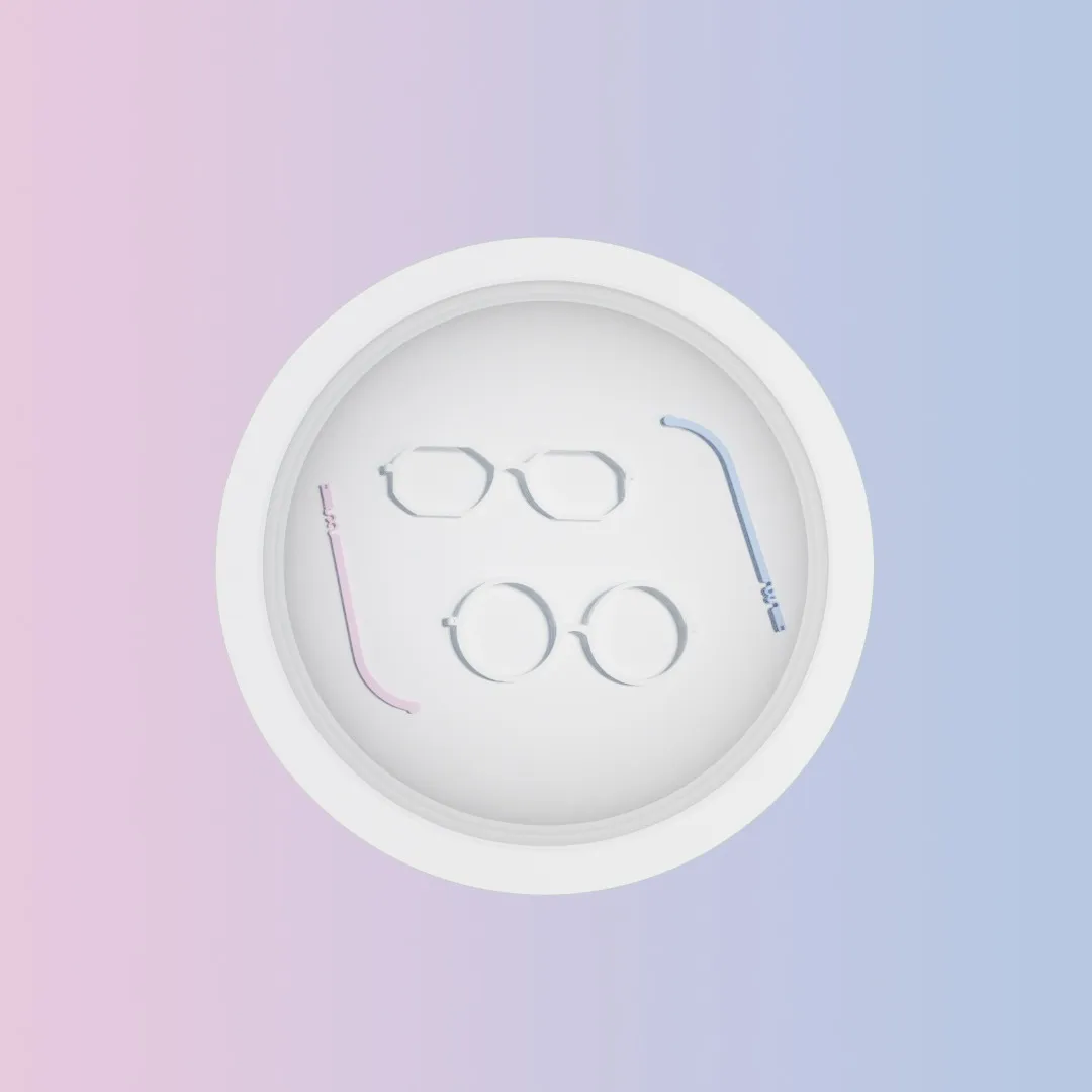 Transición rosa a azul