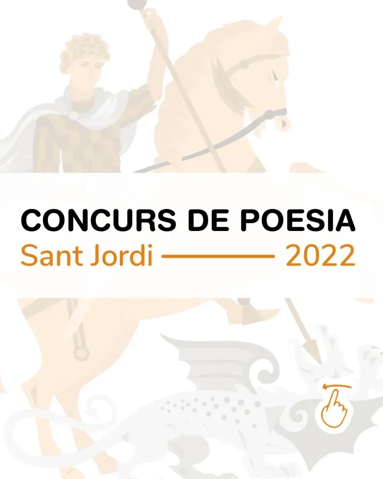 Post number 1 of the 2022 Sant Jordi Poetry Contest poster