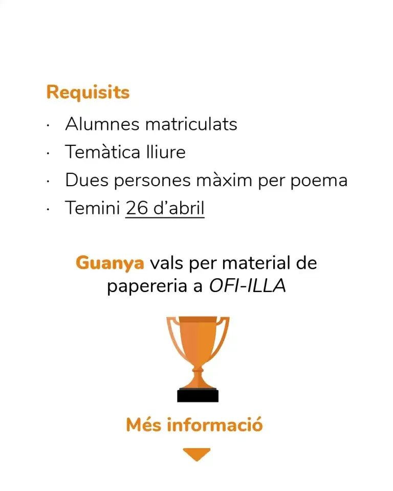 Post number 2 of the 2022 Sant Jordi Poetry Contest poster