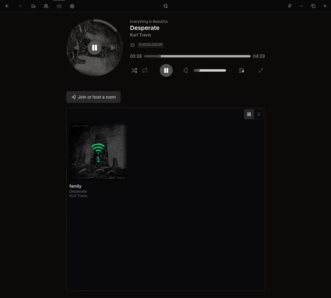 Salas: cola y reproducción sincronizadas entre dispositivos